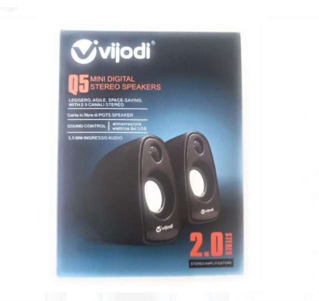 Mini Caixas de Som Computador Pc Tv Notebook etc.Q5 Vijodi