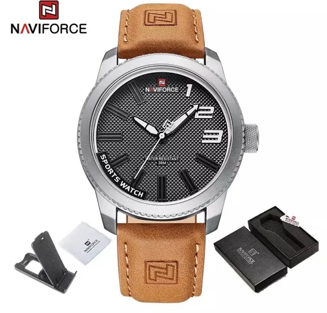 Relógio NAVIFORCE Pulseira Couro - Original