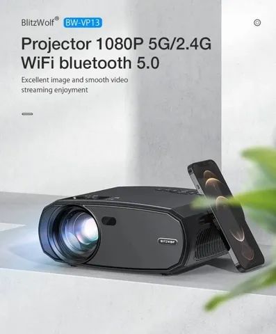 Projetor Blitzwolf Vp13 1080p Wifi Full Hd 6000 Lumens - Foto 5