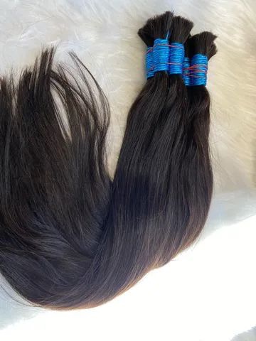 Cabelo humano liso de 75cm 