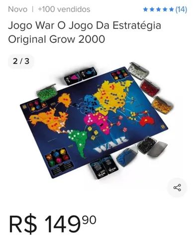 War o jogo de estratégia novo - Hobbies e coleções - Cuiá, João