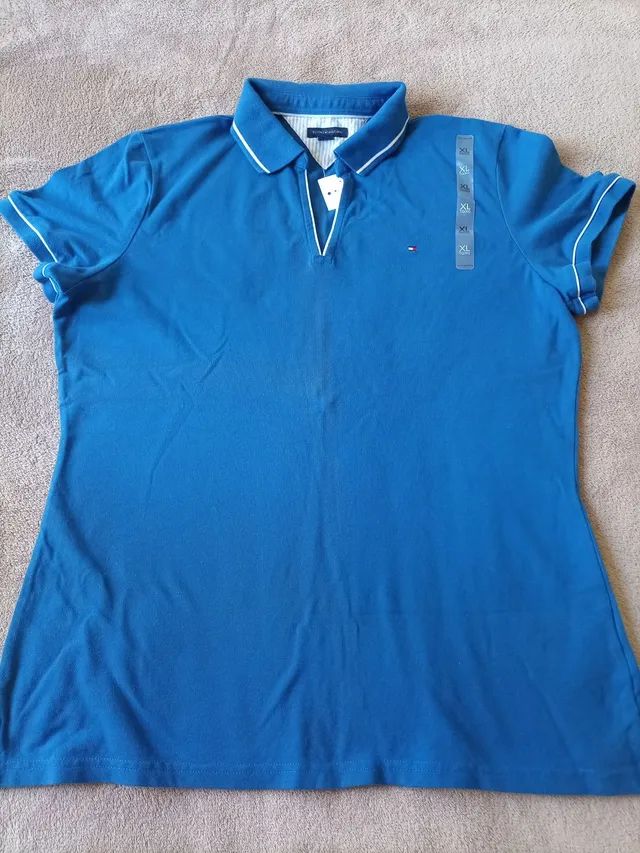 Camisa polo feminina TH nova