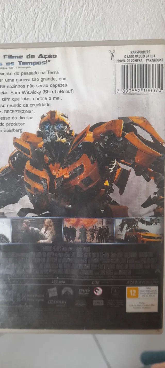 Dvd Filme Transformers O Lado Oculto Da Lua Original Lacrado