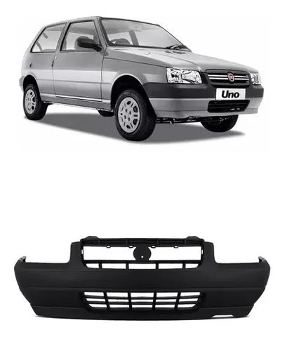 Parachoque Fiat Uno Way 2006 à 2008 - Furo Moldura Lateral - Preto Texturizado - Lumax 
