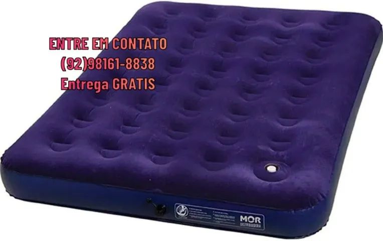 PROMOÇÃO!! Colchão casal inflável + Bomba aguenta até 300kg - Foto 4