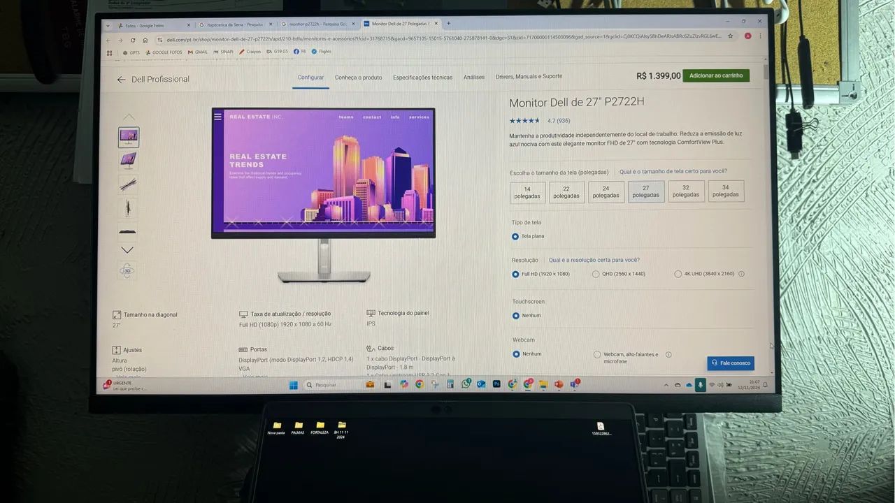 Monitor DELL P2722h - Foto 2