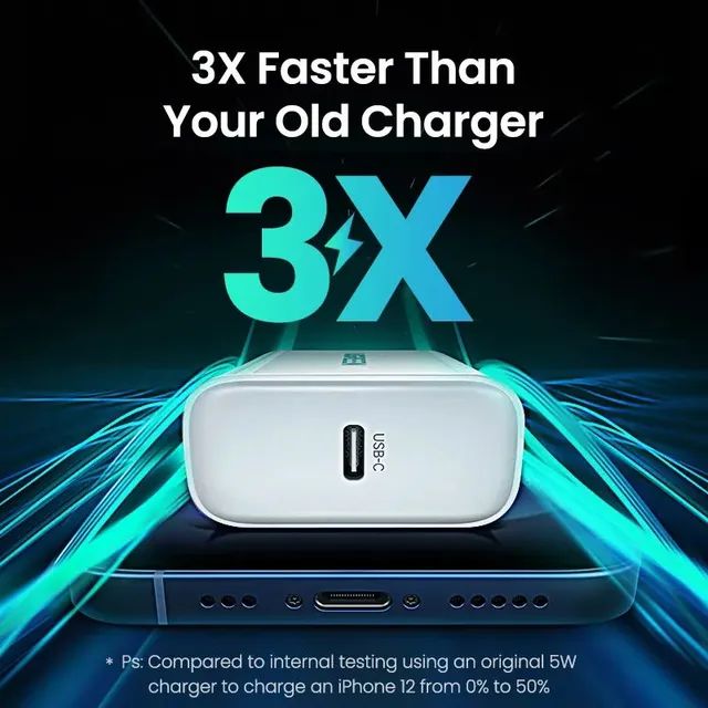 Carregador USB C Ugreen 20w para iPhone 15 16 - Foto 2