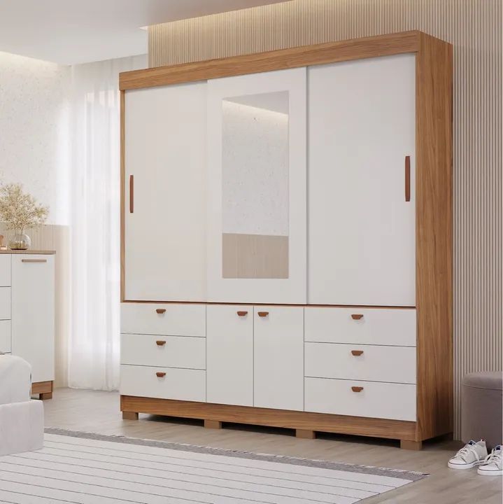 Guarda-Roupa Casal 3 Portas Slide tt54 100%MDF - Foto 2