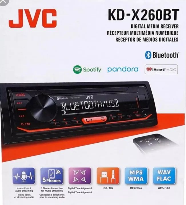 Rádio JVC kd-x260bt novíssimo. 