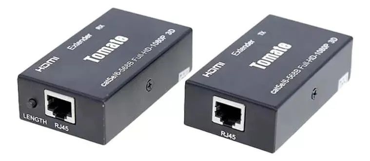 Extensor Hdmi 60metros 3d Cat5/cat6 Via Cabo Rede Rj45 1080p - Loja Natan Abreu  - Foto 2