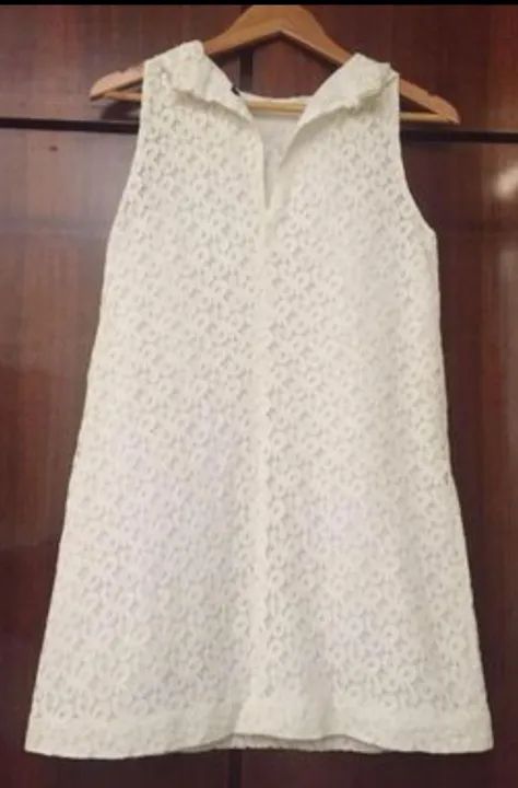Vestido Renda Branco Zara TAM. M - Foto 5