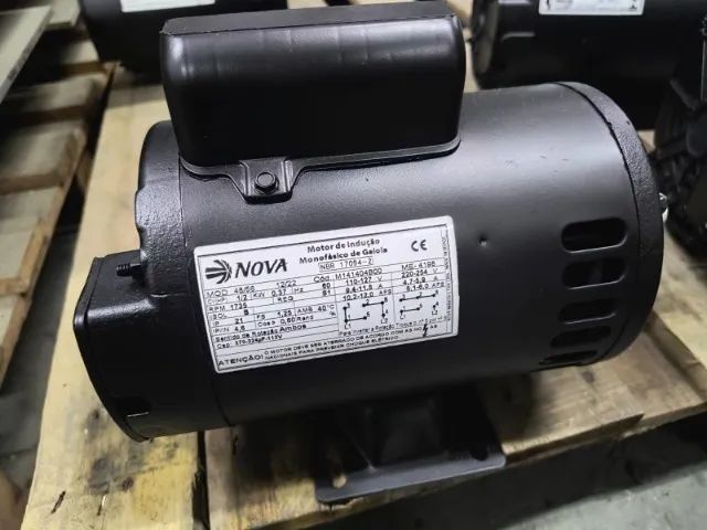 Motor Elétrico Nova Motores 1/2 CV 4 Polos Monofásico Seminovo - Foto 4