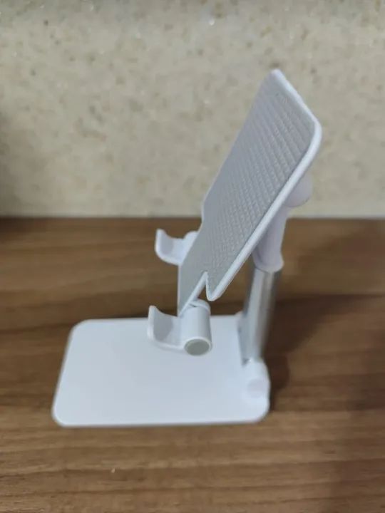 Suporte Mesa Para Celular Ajustável Articulado Tablet, Smartphone (Branco) - Foto 2