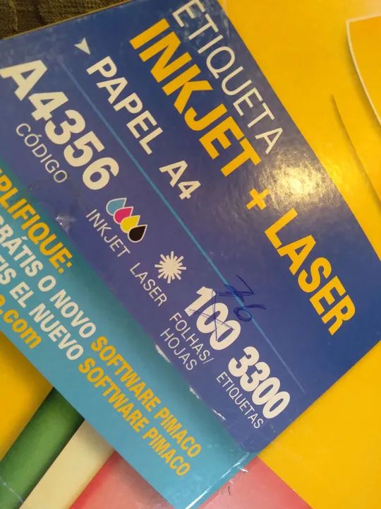 76 folhas de etiquetas pimaco A4356 - Foto 4
