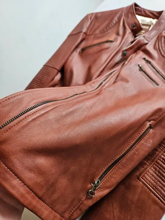 Casaco de couro (verdadeiro!) Argentino - Foto 2