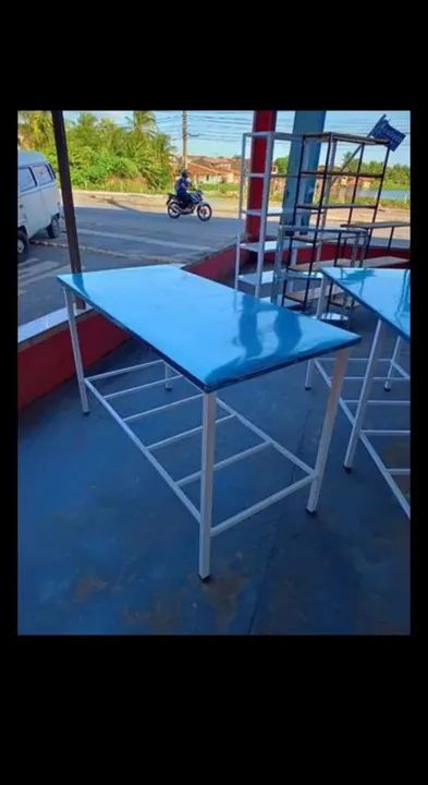Mesa de inox (adquira) entrego grátis  - Foto 3