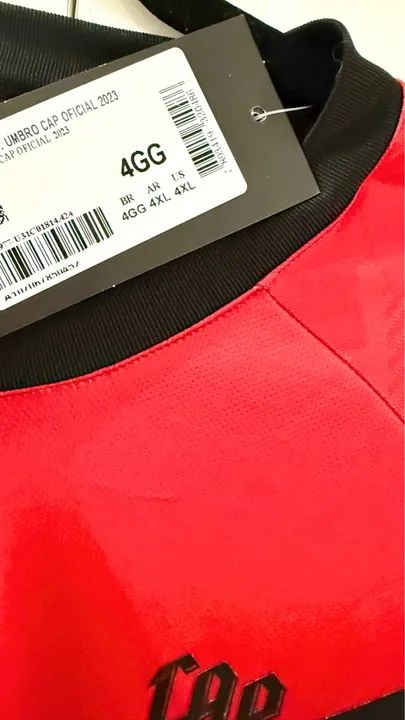 Camisa Athletico Paranaense Home 23/24 - Tamanho 4GG - Envio Imediato! - Foto 4