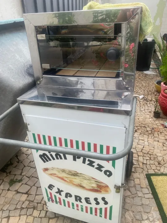 Carrinho de mini pizza 