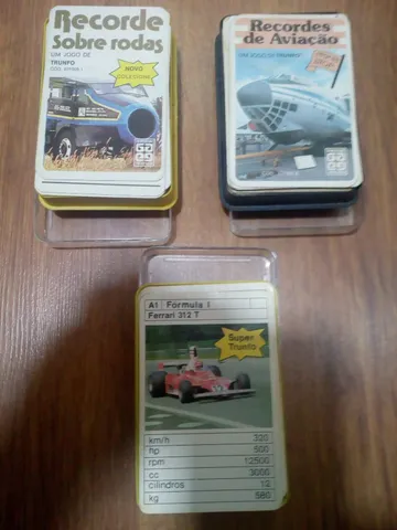 Vintage Super Trunfo Grow Anos 80/90 Peças de Colecionador Raridade