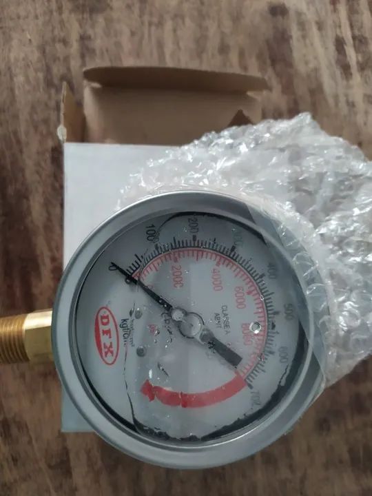 Manometro Diriflux Glicerinado Escala Dupla 10000 PSI - Foto 3