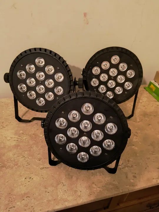 3 Refletores LED para iluminação de eventos