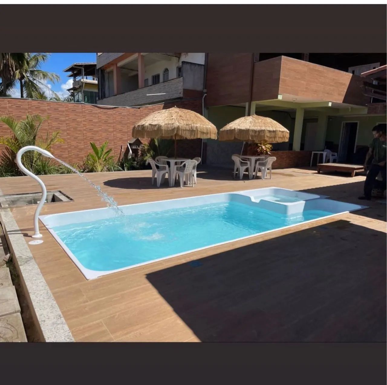 Casa com piscina para temporada