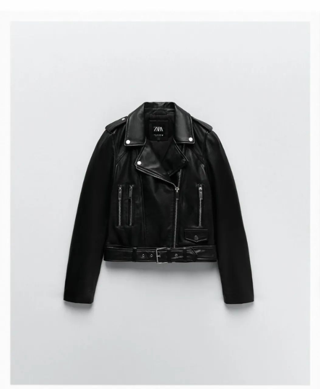 Zara | Jaqueta de Couro Legítimo - NOVA! - Foto 3