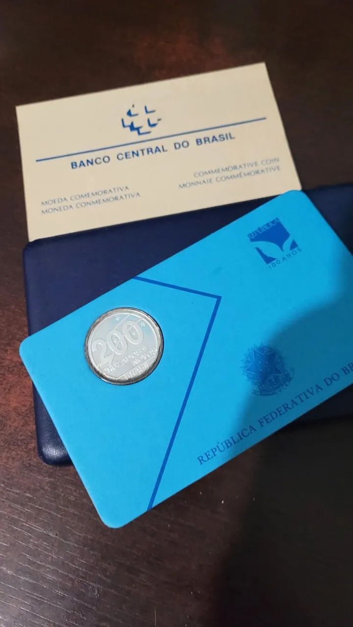 Moeda Comemorativa 200 Cruzados Novos Estojo e Certificado - Foto 5