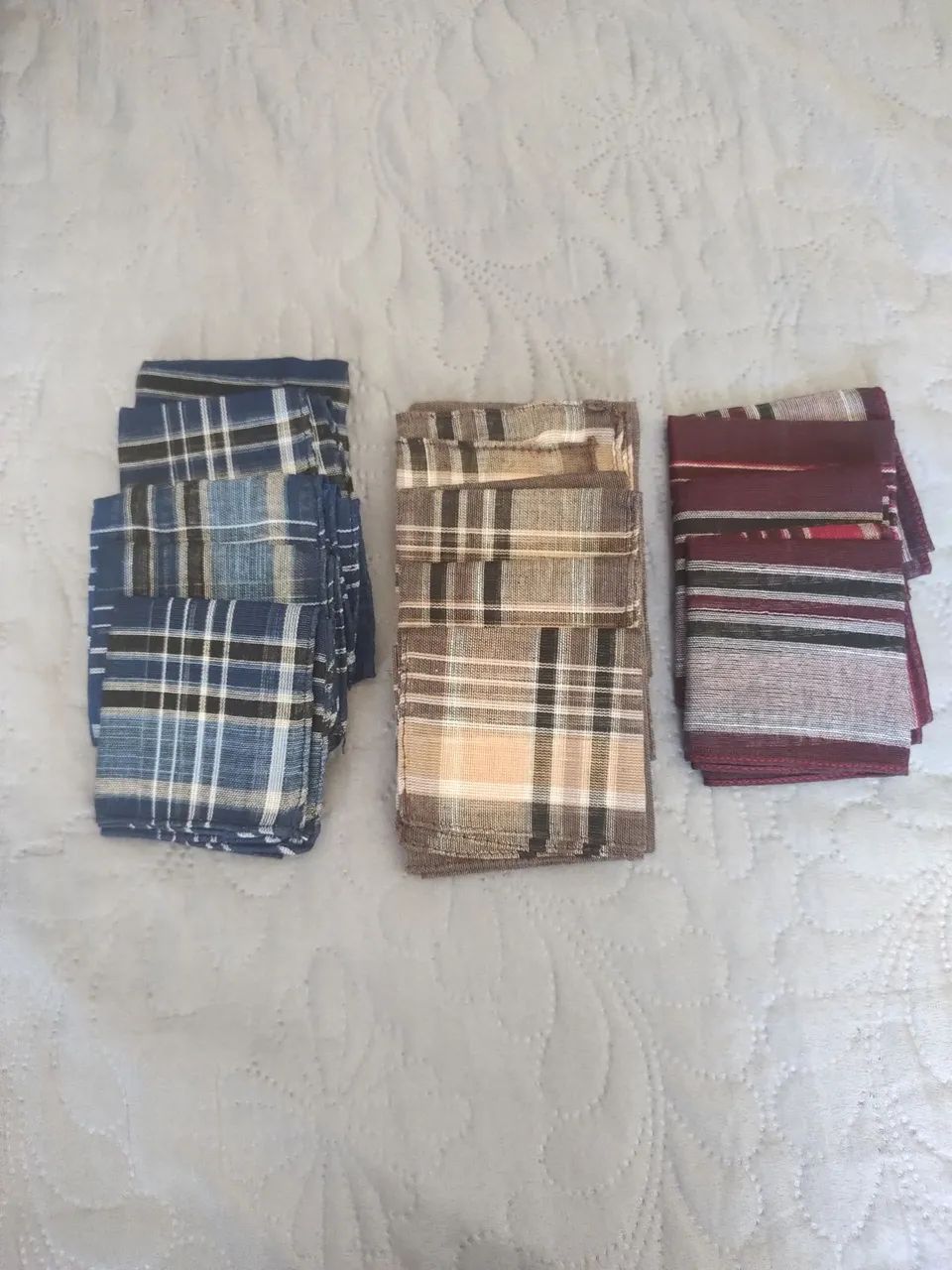 Lenços masculino - 6 peças 35x35
