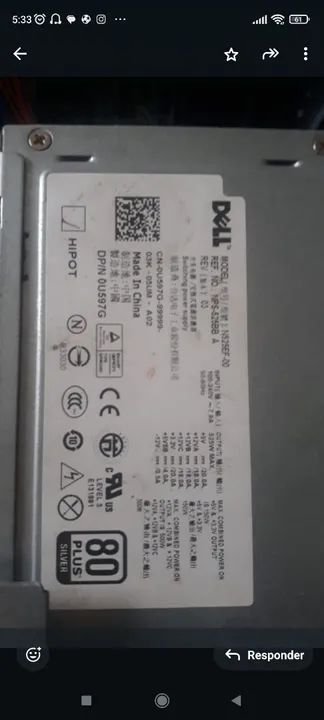 2 gabinetes Dell Precision T3500 com fonte  - Foto 2