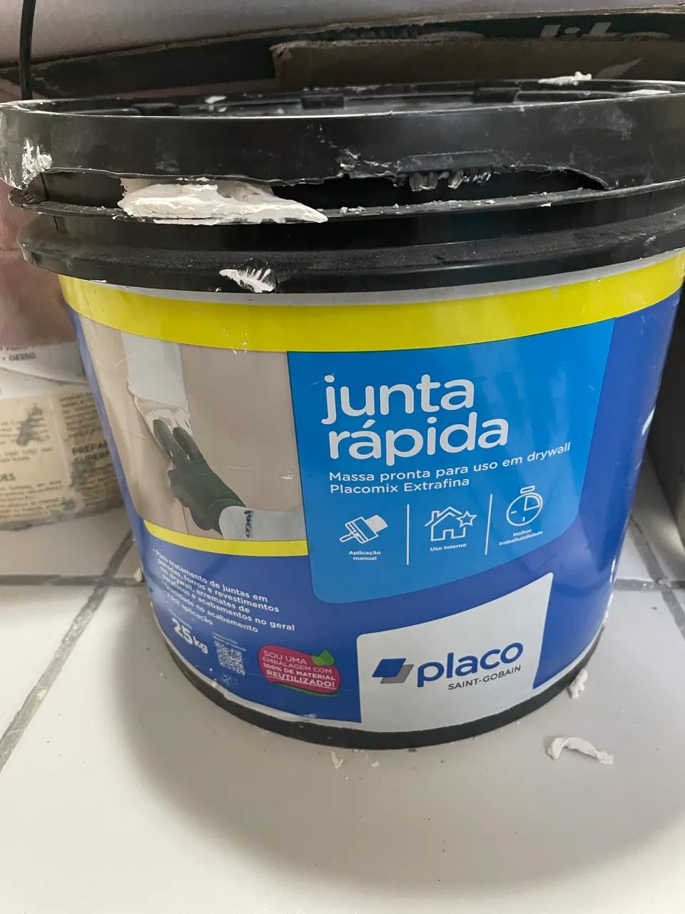 Joint Compound Bucket + 4 Drywall Panels64728760340482122