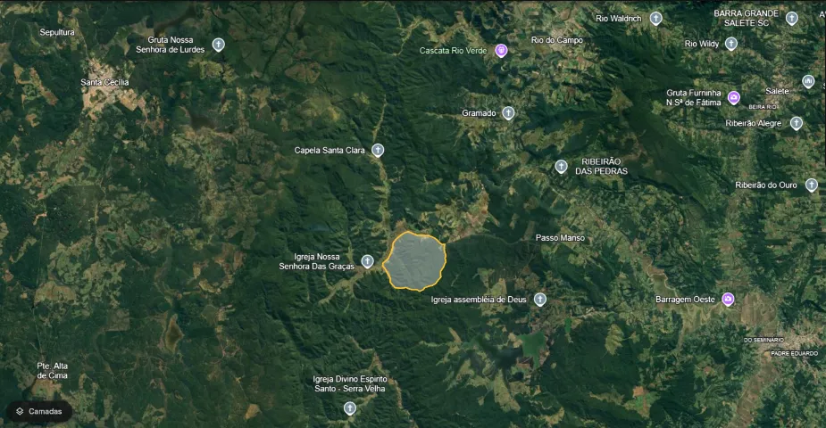Área para compensação de Mata Atlântica - SC - 1000 hectares