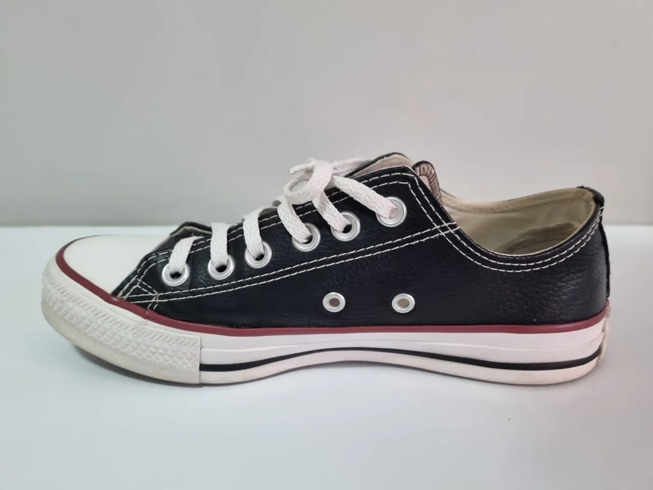Converse All Star Preto Couro
