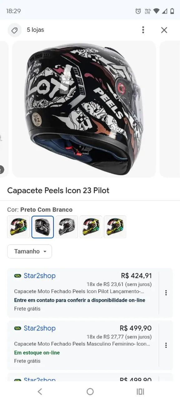  Vende -se Capacete Peels n58 Icon 
