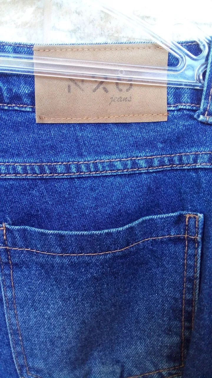 Calça Feminina tam. 44 Mom Jeans Azul - NXO pouco usada - Foto 4