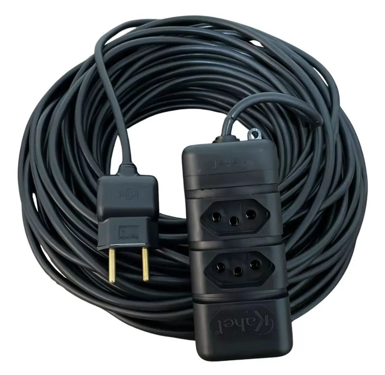 Extensão Elétrica 30 metros PP 2x1.0mm - Grossa Reforçada Bivolt - Pronta Entrega - Foto 2