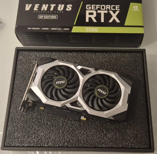 RTX 2060 6gb MSI Ventus OC Placa de Vídeo GPU