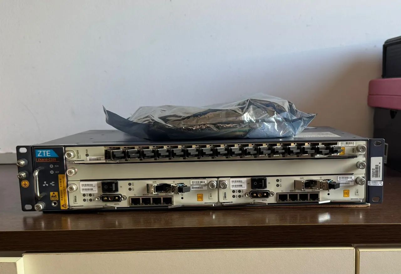 Olt Gpon zte c320 com placa 16p c+