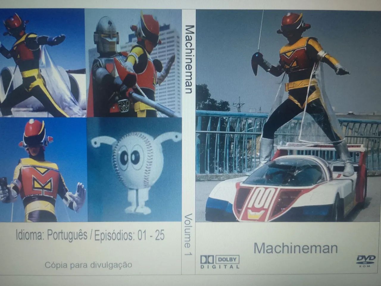 DVD Machineman - série completa tokusatsu Volume 1 e 2 - DVD, Blu