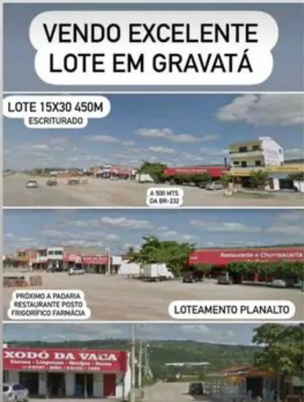 Terreno em Gravatá