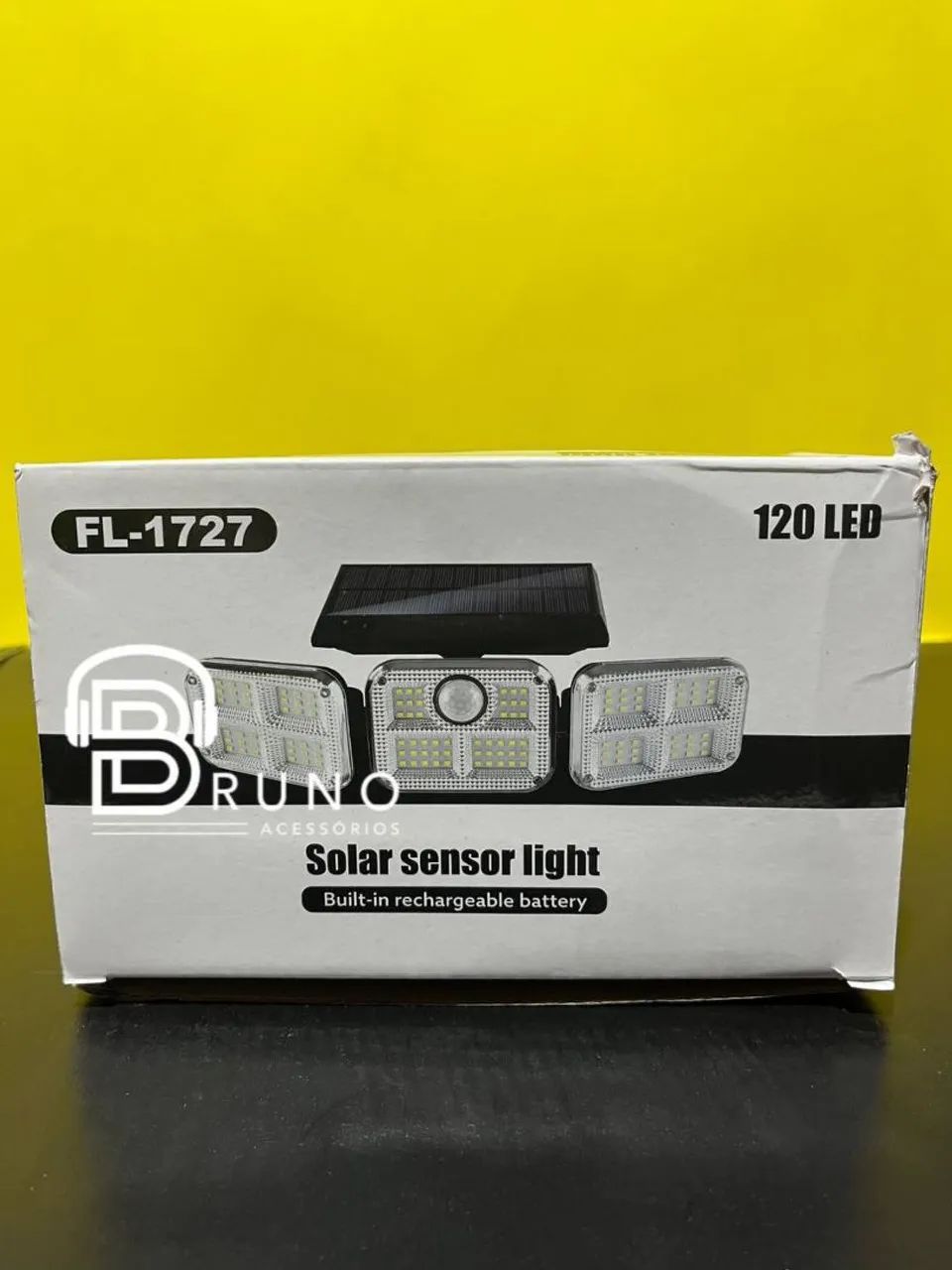 Luminária tripa solar com sensor