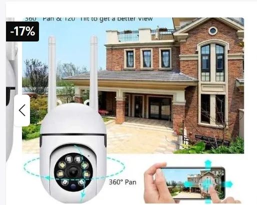 Câmera Visão Noturna Wifi 360 Graus - Foto 5