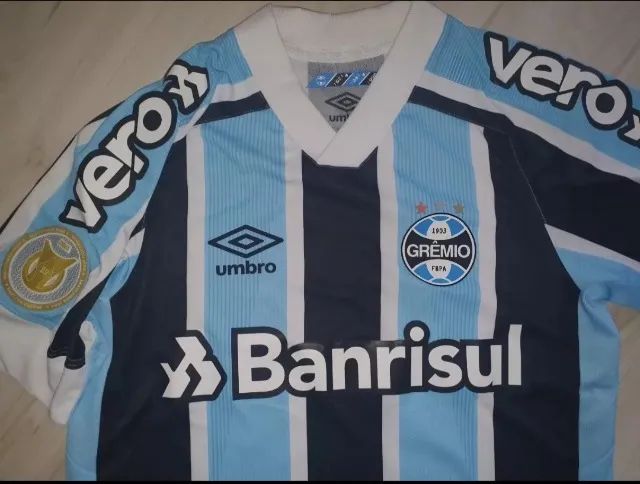 Linda Camisa De Jogo Do Grêmio 2021 Umbro #17 G. Azevedo Futebol - Foto 3