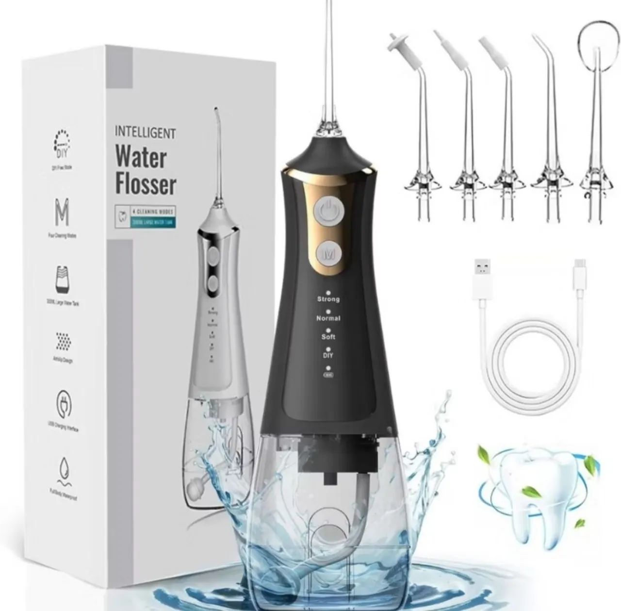 Irrigador Oral Portátil para Limpeza Profunda dos Dentes