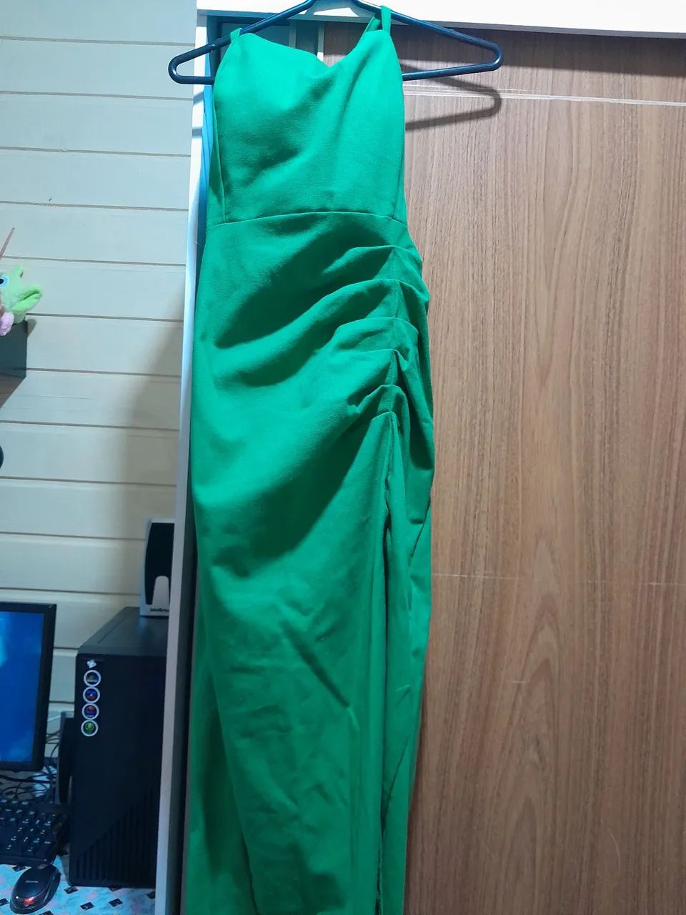 Vestido verde elegante formal - Foto 3