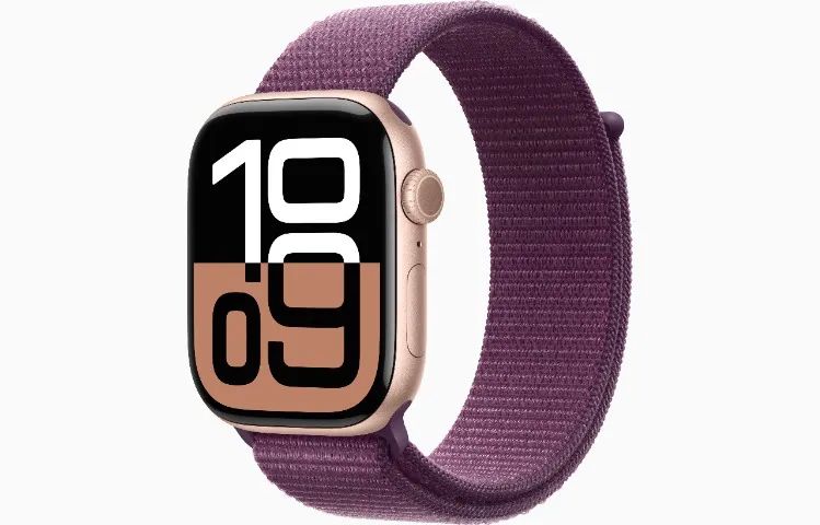 Apple Watch Series 10 46MM - Ouro Rosa e Prata - Novo Lacrado - Foto 4