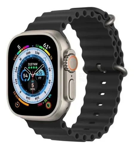 Pulseira Preta Para Apple Watch Ultra 49mm 45mm 44mm 42mm