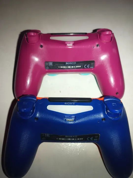 Controle DualShock 4 -  PS4  -  Laranja e Azul - Foto 3