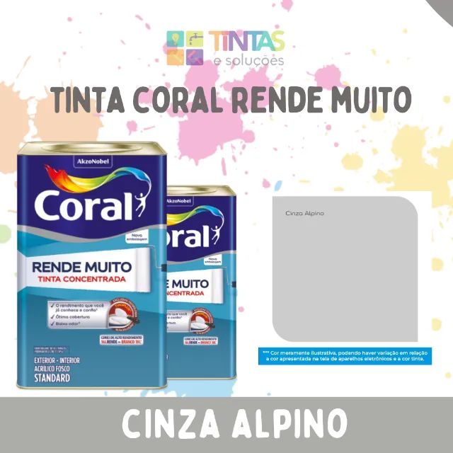 Tinta Coral Cinza Alpino