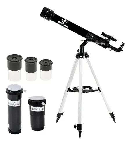 Telescópio Greika com bolsa e lentes